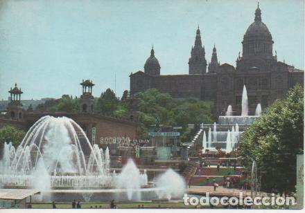 Postais: Postal E05075: Palacio Nacional del Arte y Fuente Monumental, Barcelona - Varios