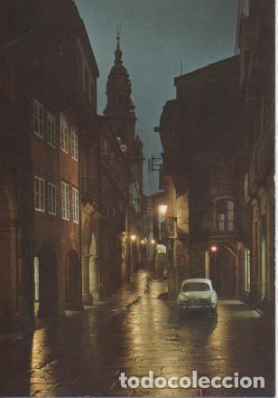 Postales: Postal E06344: Rua del Vilar. Nocturne.Santiago de Compostela - Varios