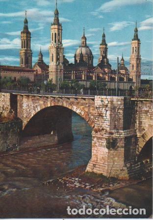 Cartoline: Postal E06321: Puente de Piedra sobre el r&iacute;o Ebro y Basilica del Pilar Zaragoza - Varios