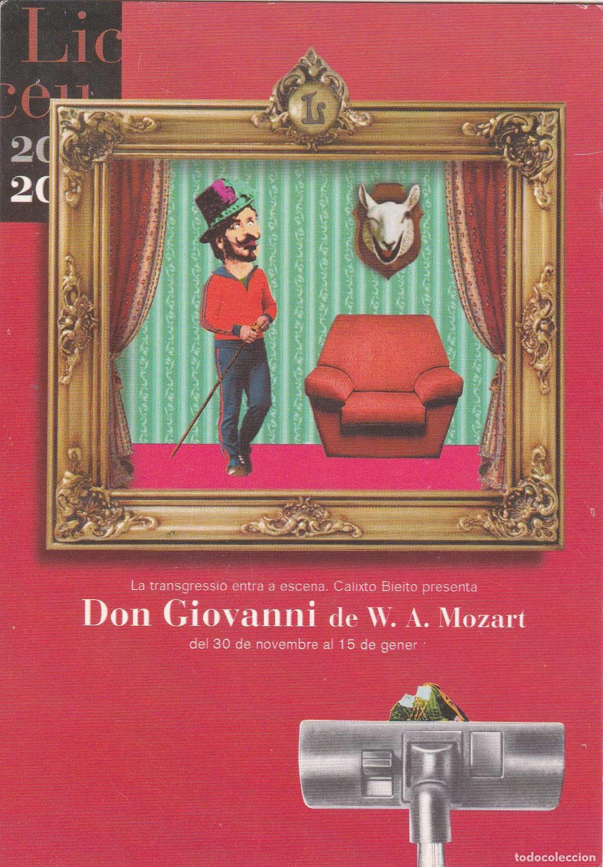 Postales: POSTAL B11346: LICEU: DON GIOVANNI DE W. A. MOZART - Varios