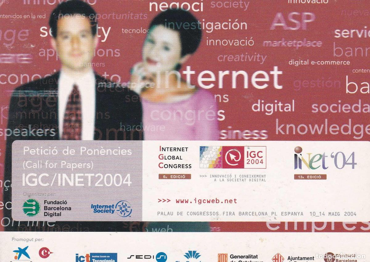 Postcards: POSTAL B11386: INTERNET GLOBAL CONGRESS BARCELONA - Varios
