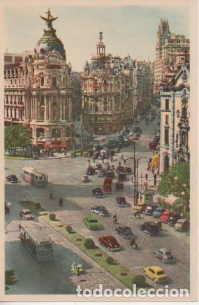 Postkarten: Postal E06236: Alcal&aacute; y Gran Via. Madrid - Varios