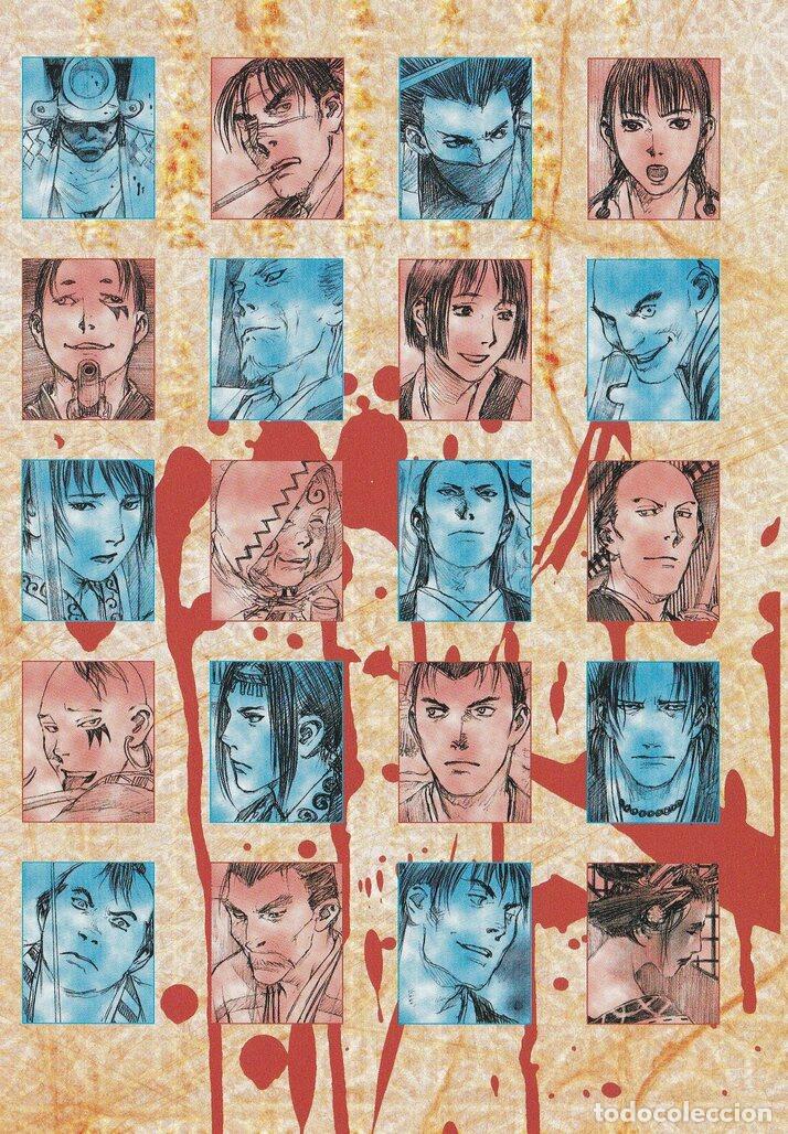 Cartoline: POSTAL B11467: POSTCARD BOOK. LA ESPADA INMORTAL. HIROAKI SAMURA. DIVERSOS ASPECTOS - Varios
