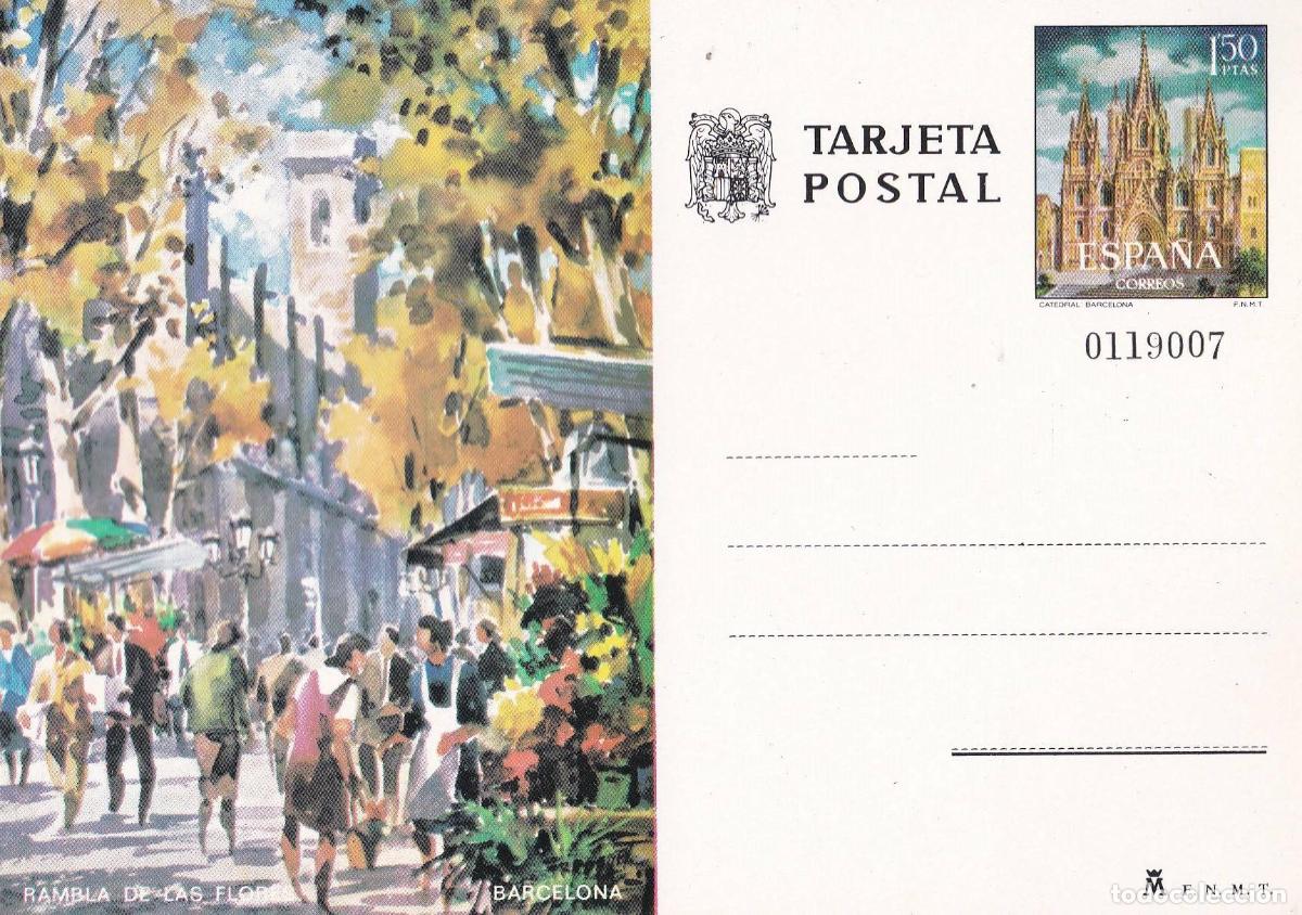 Postkarten: POSTAL B11565: Rambla de las Flores en Barcelona - Varios