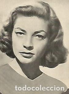 Postcards: POSTAL A0498: Lauren Bacall obsequio de la Revista Florita - Varios