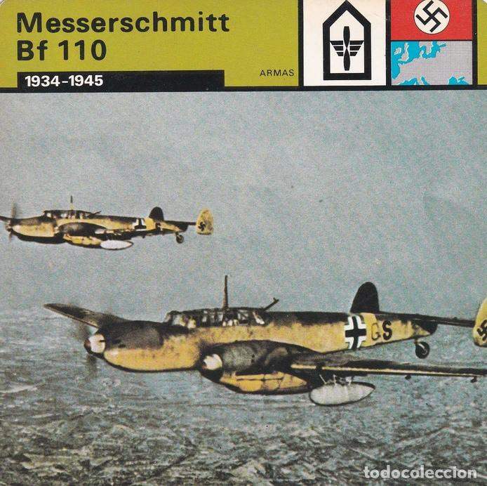 Postais: FICHA ARMAS: MESSERSCHMITT. 1934-1945 - Varios