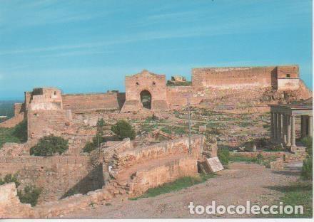 Cartoline: Postal E06086: Castillo, plaza de armas, foro y puerta Al-Manara-Sagunto.Valencia - Varios