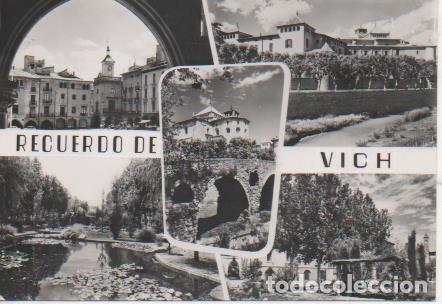Postales: Postal E05891: Postal B/N Recuerdo de Vich - Varios - Foto 1