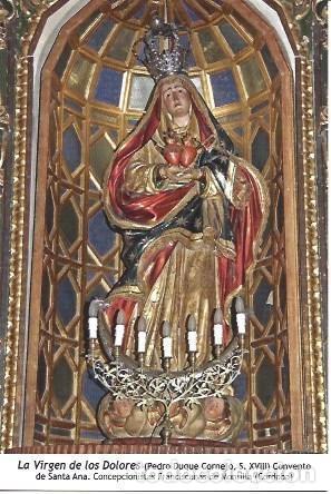 Postales: POSTAL A1251: La Virgen de los Dolores. Concepcionistas Franciscanas de Montilla, Cordoba - NULL