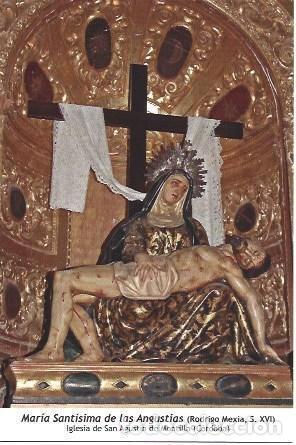 Postales: POSTAL A1240: Maria Santisima de las Angustias. Iglesia de San Agustin de Montilla, Cordoba - NULL