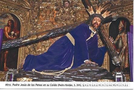 Postales: POSTAL A1208: Jesus de las Penas en su caida. Iglesia de San Vicente Martir de Sevilla - NULL