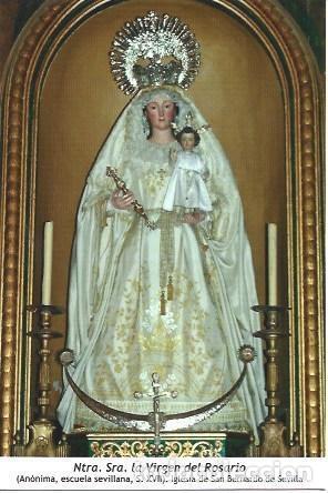 Cartoline: POSTAL A1193: La Virgen del Rosario. Iglesia de San Bernardo de Sevilla - NULL