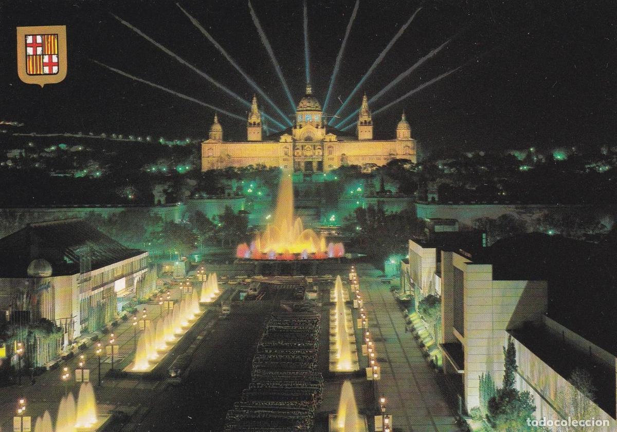 Postais: POSTAL B11710: BARCELONA: FUENTE LUMINOSA DE MONJU&Iuml;C. DIVERSOS ASPECTOS - NULL