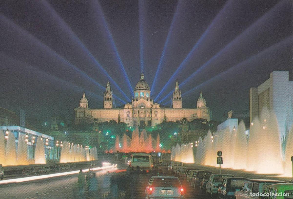 Cartes Postales: POSTAL B11712: BARCELONA: FUENTE LUMINOSA DE MONJU&Iuml;C. DIVERSOS ASPECTOS - NULL