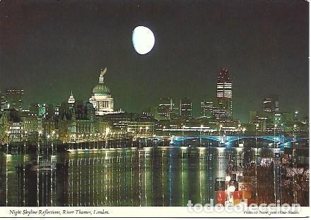 Postais: POSTAL L00422: Vista nocturna de Londres - NULL