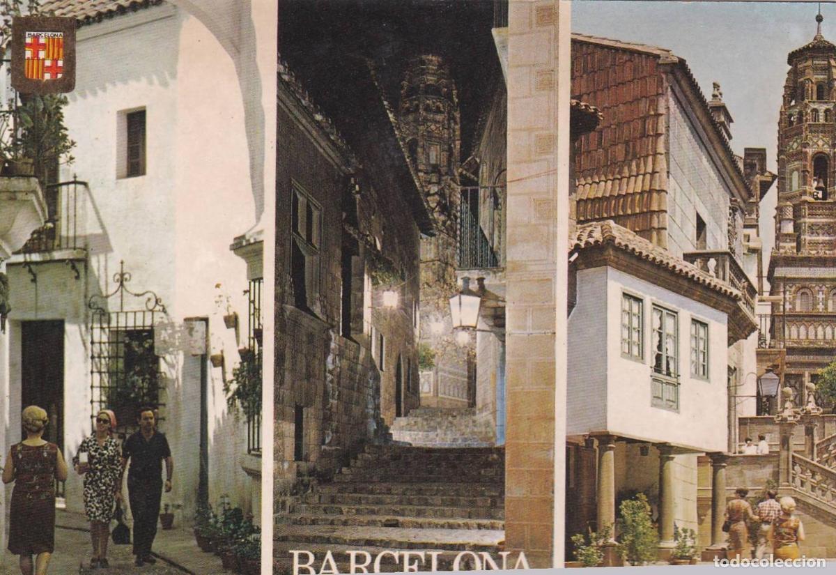 Cartoline: POSTAL B11783: BARCELONA: PUEBLO ESPA&Ntilde;OL - NULL