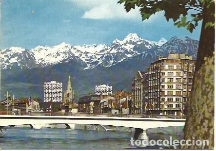 Postkarten: POSTAL L00408: Puente de la Puerta de Francia en Grenoble, Francia - NULL