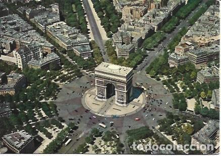 Cartes Postales: POSTAL L00123: Vista aerea del Arco del Triunfo de Paris