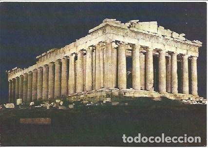 Postkarten: POSTAL L00101: Vista nocturna del Partenon de Atenas - NULL