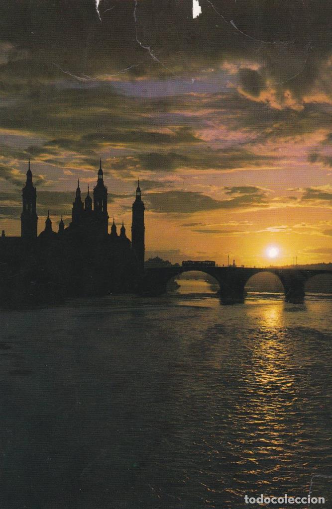 Postales: POSTAL B12166: ZARAGOZA: PUESTA DE SOL - Foto 1
