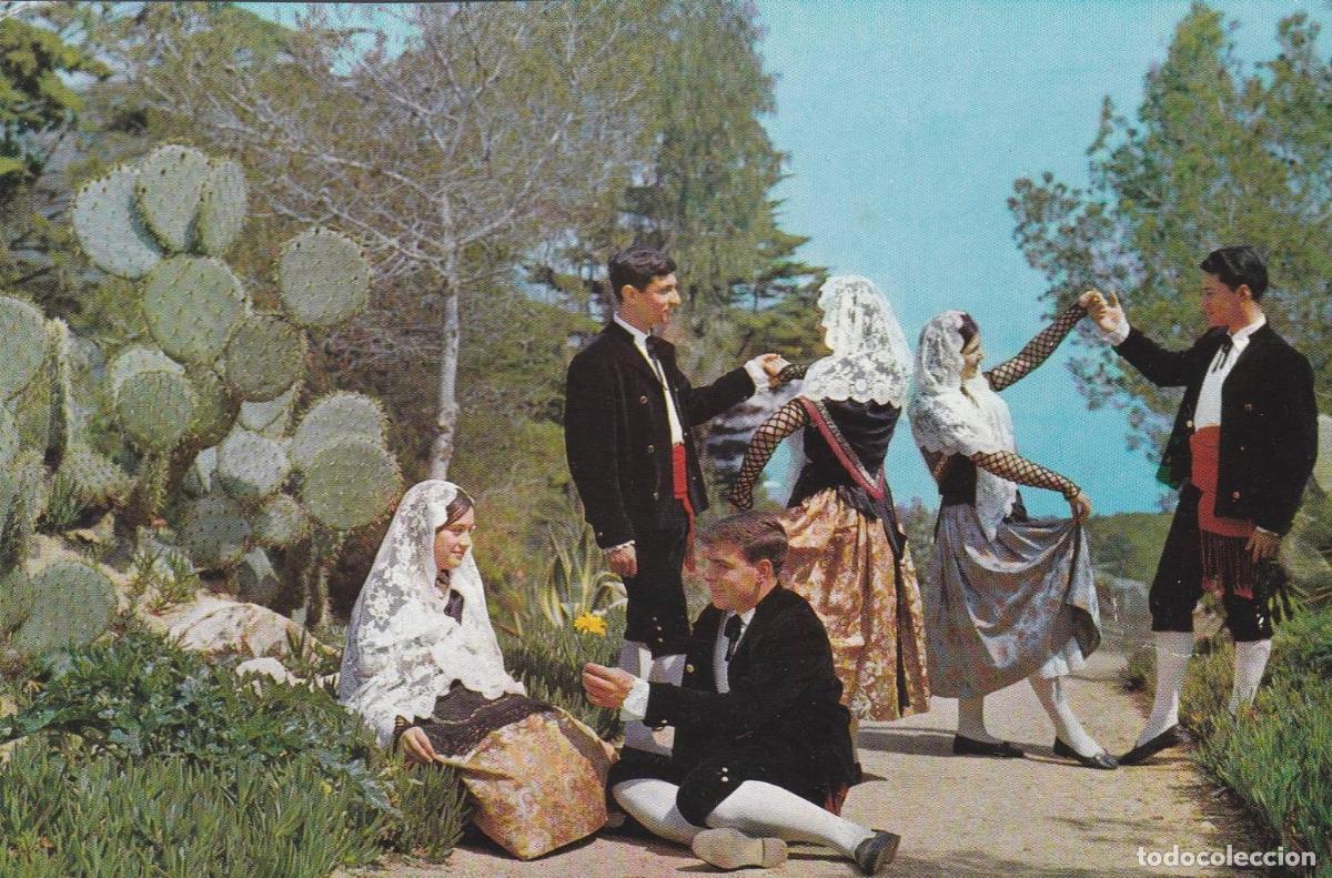 Postales: POSTAL B11849: BLANES: DANZA DE LOS MAJORALES - Foto 1