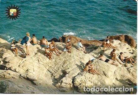 Cartes Postales: POSTAL L00262: Ba&ntilde;istas en Calella, Barcelona - NULL