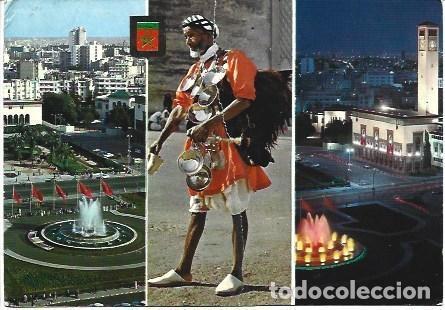 Postkarten: POSTAL L00186: Plaza de las Naciones Unidas en Casablanca, Marruecos
