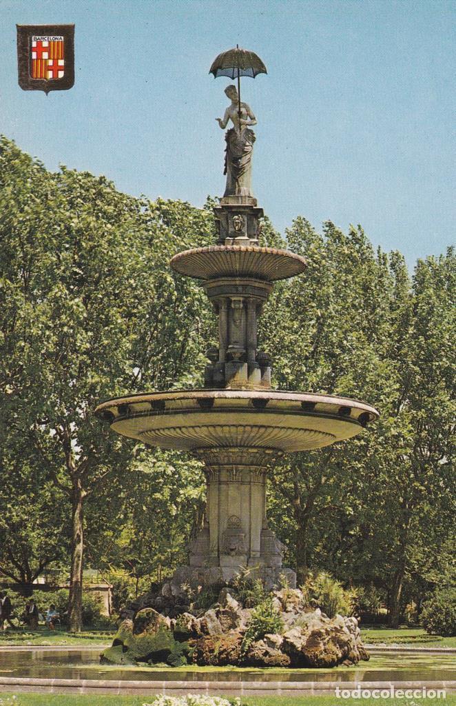 Postais: POSTAL B12249: BARCELONA: La Dama del Paragua en el parque de la ciudadela - NULL