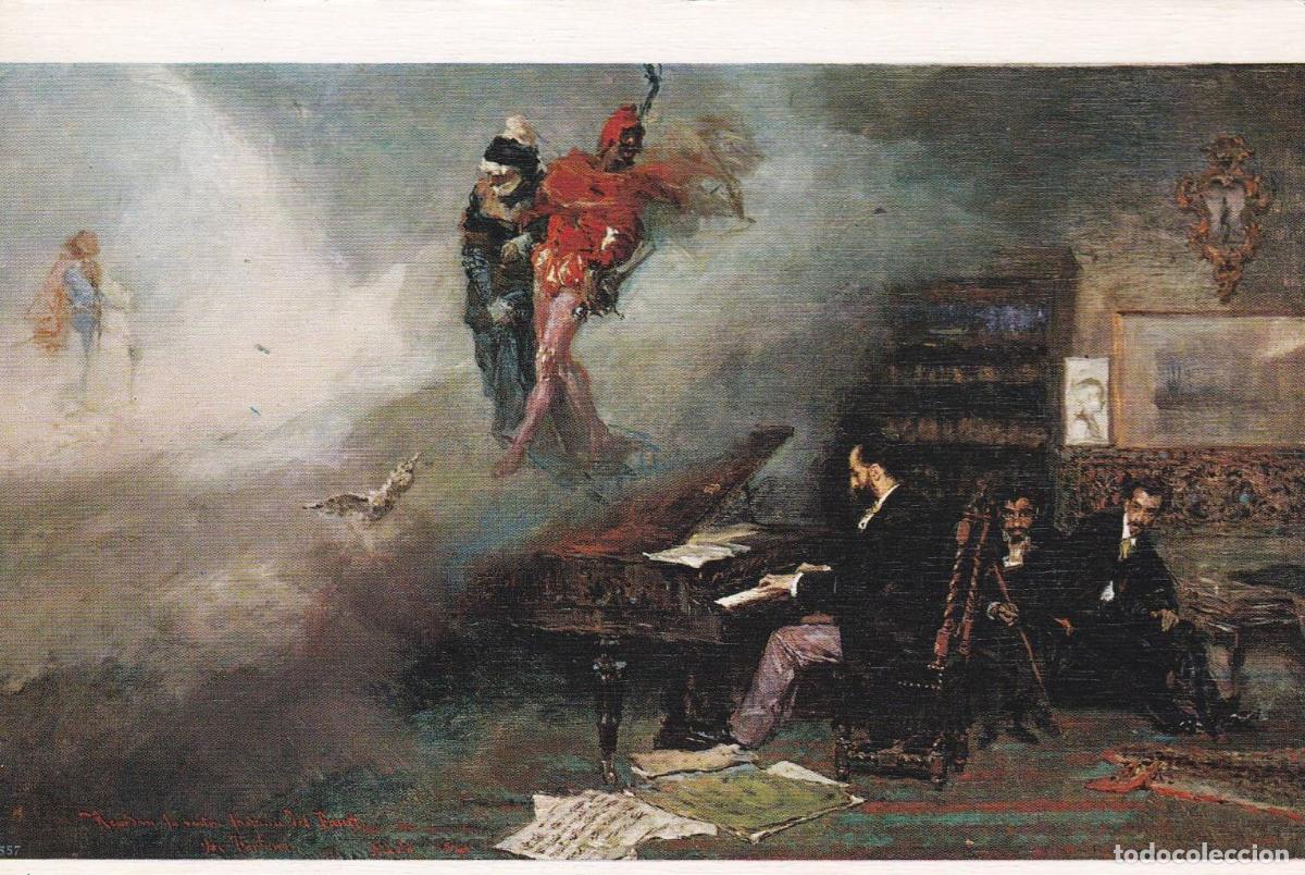 Cartoline: POSTAL B12265: M.FORTUNY. FANTASIA FAUSTO. OLEO - NULL