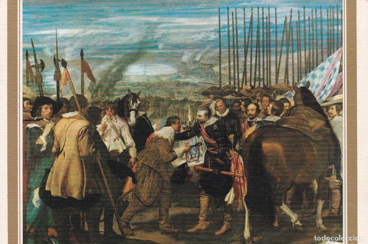 Postales: POSTAL B12277: VELAZQUEZ: LA RENDICION DE BRADA. OLEO