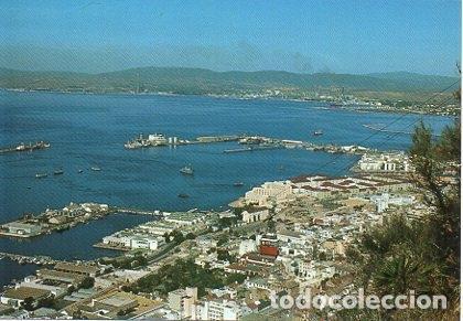 Postcards: POSTAL PV00075: View of Town and Harbour, Gibraltar - NULL