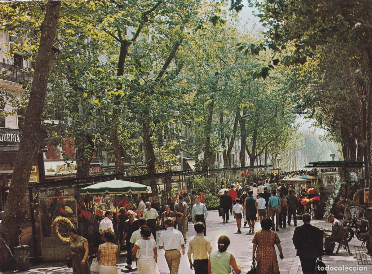 Postales: POSTAL B13216: BARCELONA. RAMBLA DE LAS FLORES - Foto 1