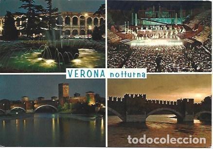 Postkarten: POSTAL L01434: Vistas nocturnas de Verona - NULL