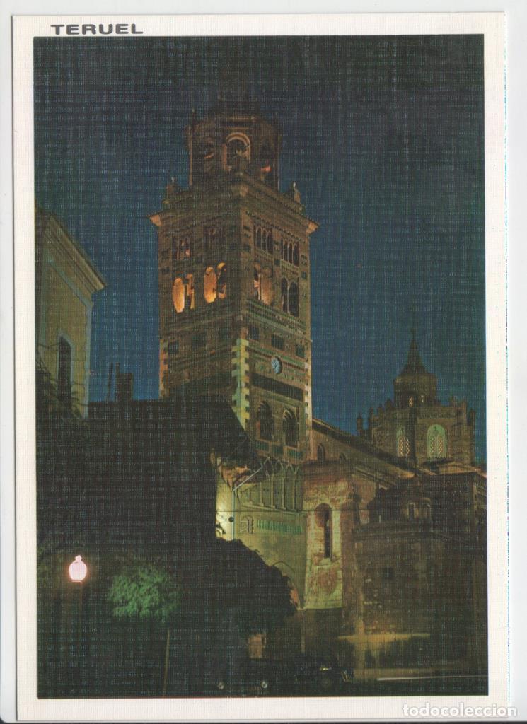 Postales: Postal JC070: Teruel. Fachada de la Catedral. Vista nocturna - Varios