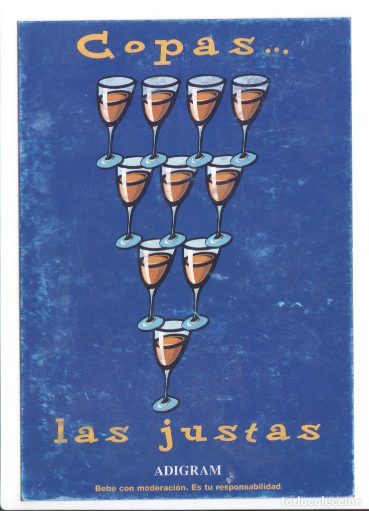 Postais: Postal JC0133: Copas ... las justas. Adigram. Bebe con moderacion, es tu responsabilidad - Varios