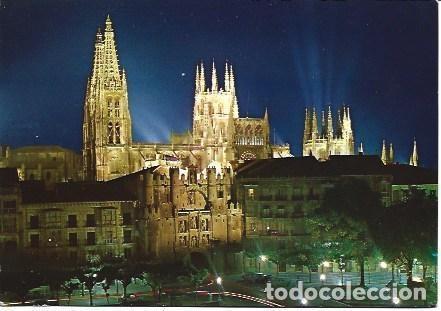 Postkarten: POSTAL L00825: Vista nocturna de Burgos