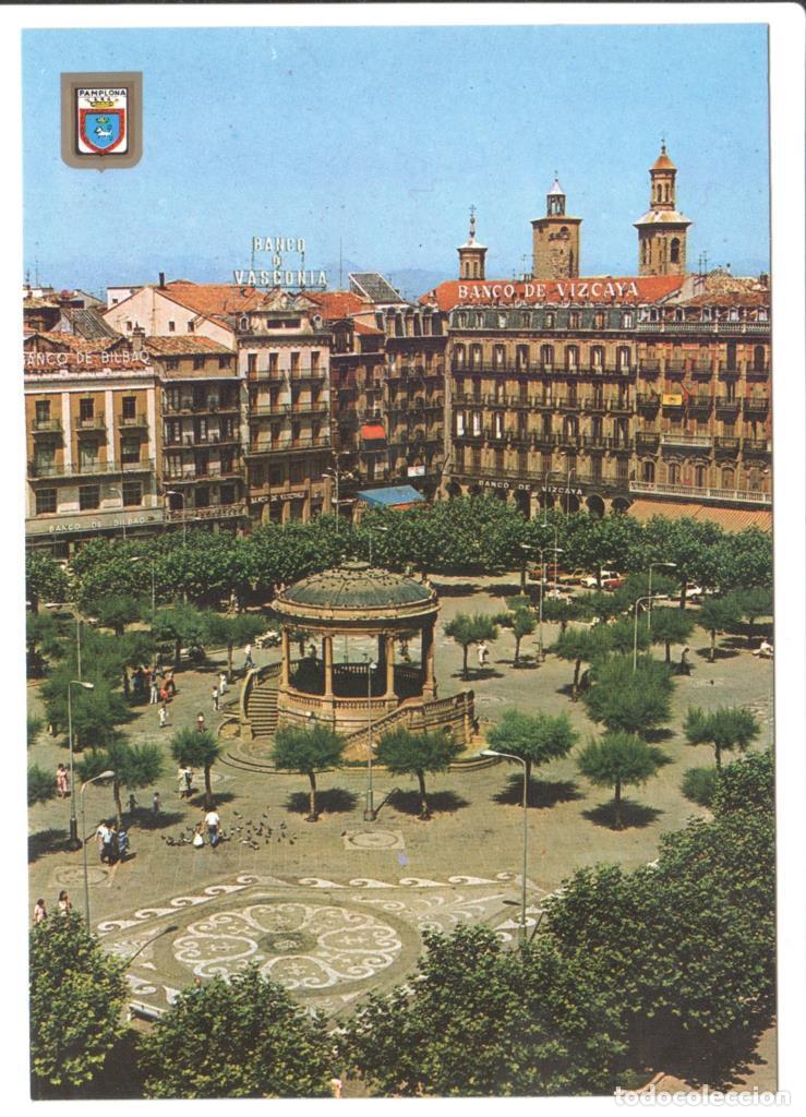 Cartoline: Postal JC0160: Pamplona. Plaza del Castillo - Varios