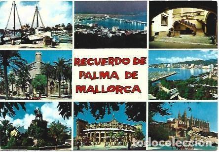 Postales: POSTAL L00902: Recuerdos de Palma de Mallorca - Foto 1