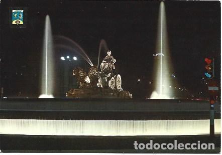 Postkarten: POSTAL L01056: Vista nocturna de La Cibeles, Madrid - NULL