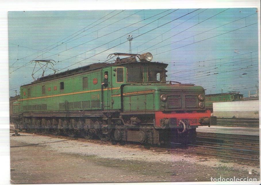 Postais: Postal JC0296: Locomotora electrica 7508 serie 7501 a 7512. Miranda de Ebro 7-4-1969, foto de Jordi
