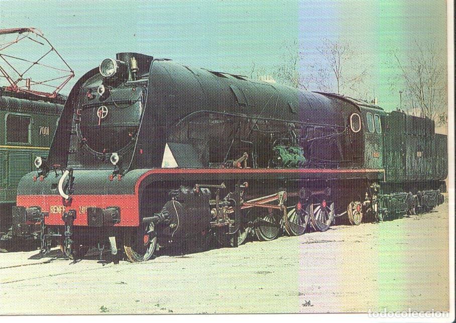 Postales: Postal JC0328: Locomotora 1800. Serie 1800 de MZA numeradas en RENFE 241-2101/2110. Foto: del Rio. T