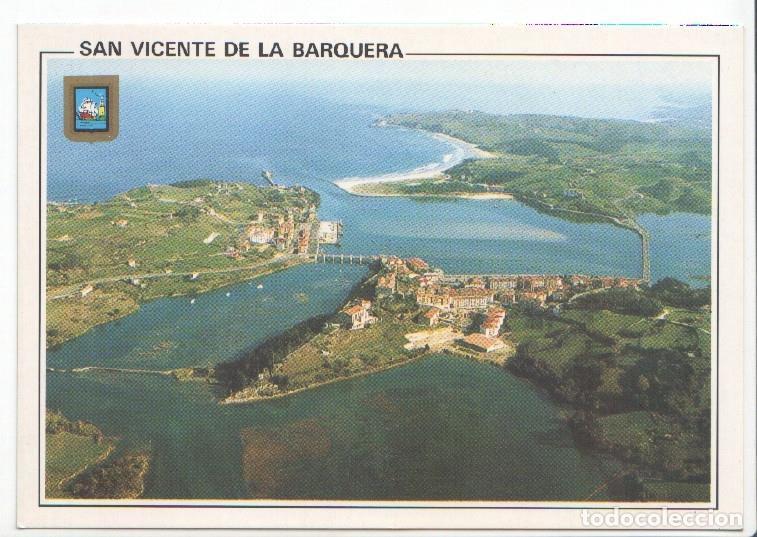 Postales: Postal JC0354: San Vicente de la Barquera (Cantabria). Vista aerea - Varios