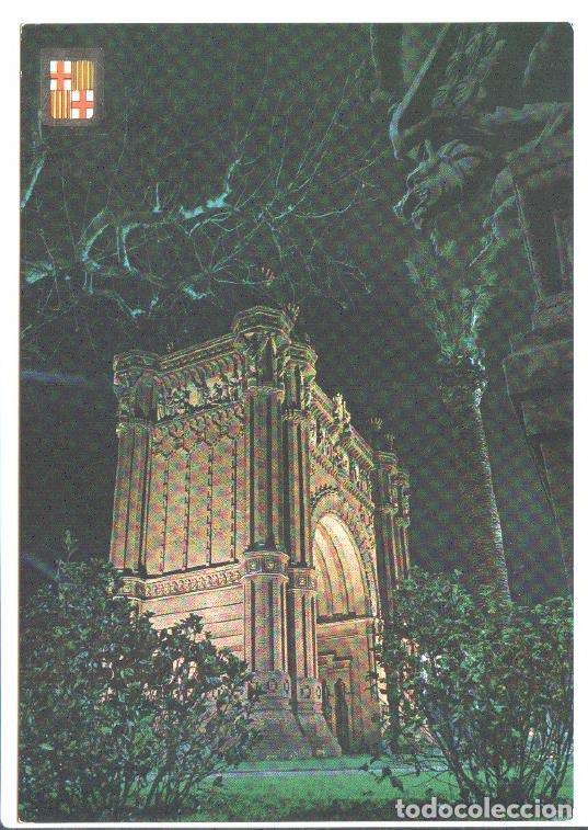 Postais: Postal JC0492: Barcelona. Arco del Triunfo, vista nocturna - Varios