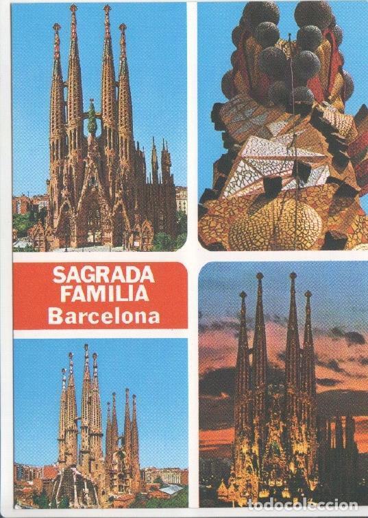 Postales: Postal JC0544: Barcelona. La Sagrada Familia, disversos aspectos. Arquitecto Gaudi - NULL