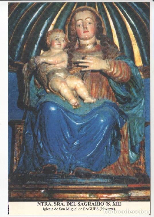 Postales: Postal JC0637: Ntra. Sra. del Sagrario. Iglesia de San Miguel de Sagues (Navarra)