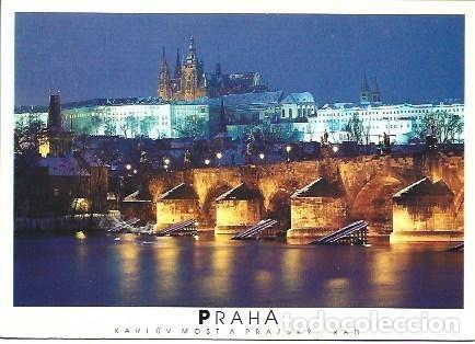 Postales: POSTAL L02202: Aspecto de noche en Praga - Foto 1