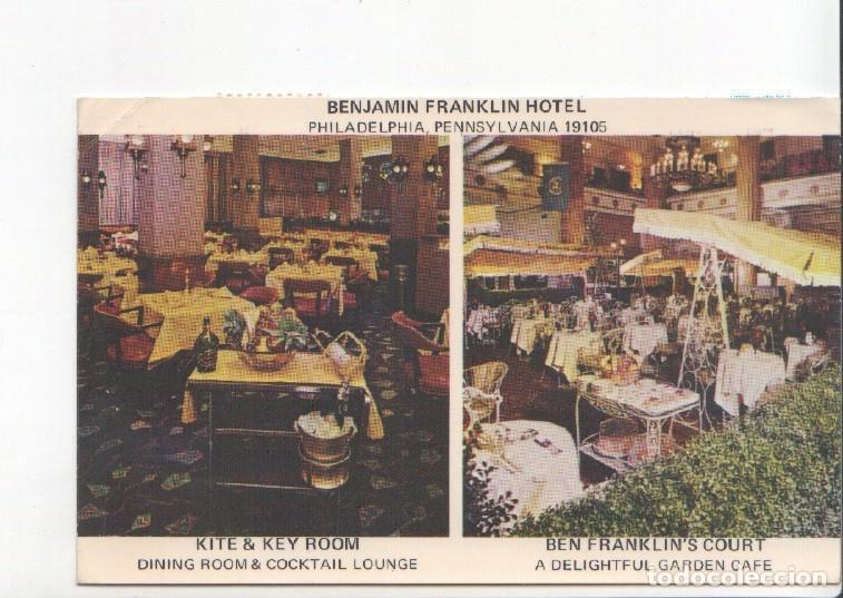 Postais: Postal JC0776: Benjamin Franklin Hotel (Philadelphia, Pennsylvania). Kite & Key Room, Ben Franklin's