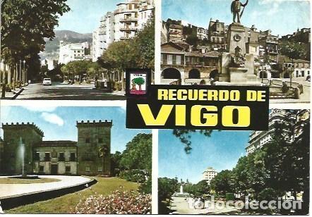 Postales: POSTAL L02560: Recuerdo de Vigo - Foto 1