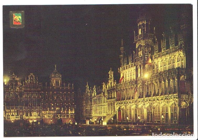 Postkarten: Postal JC0860: Brussels. Market Place and Kings House by night - NULL