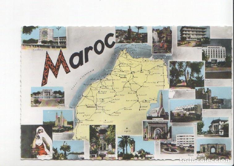 Postais: Postal JC0887: Maroc, varias vistas (Casablanca, Rabat, Marrakech, Mogador, etc.). Postal dentada -